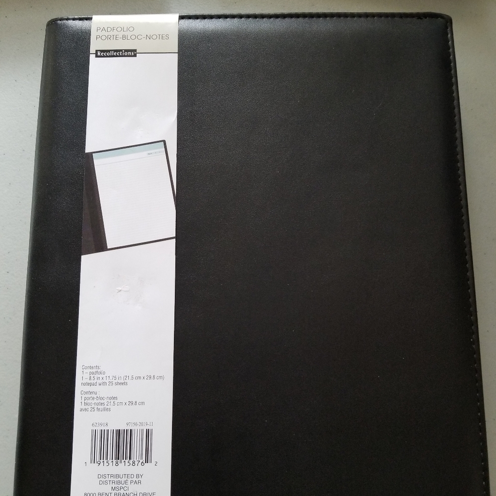 Recollections Padfolio Black